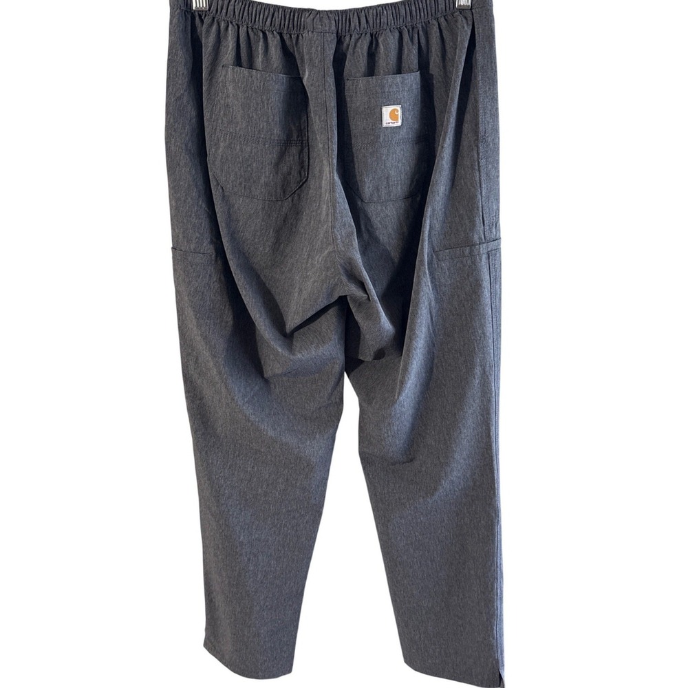 Carhartt Force Scrub Set Womens Medium Grey V-Neck Top Cargo Pants Heather - Picture 3 of 13